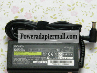 16V 2.8A 45W Sony VGP-AC16V11 AC Adapter Charger Power Supply
